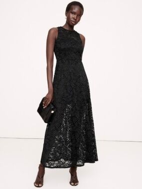 cape back dipped hem maxi dress Long Back Cape With Open Chest Dress Black / FR 50